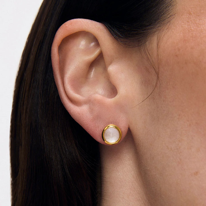 EARRINGS SIGNATURE STUDS PEARL MIDI