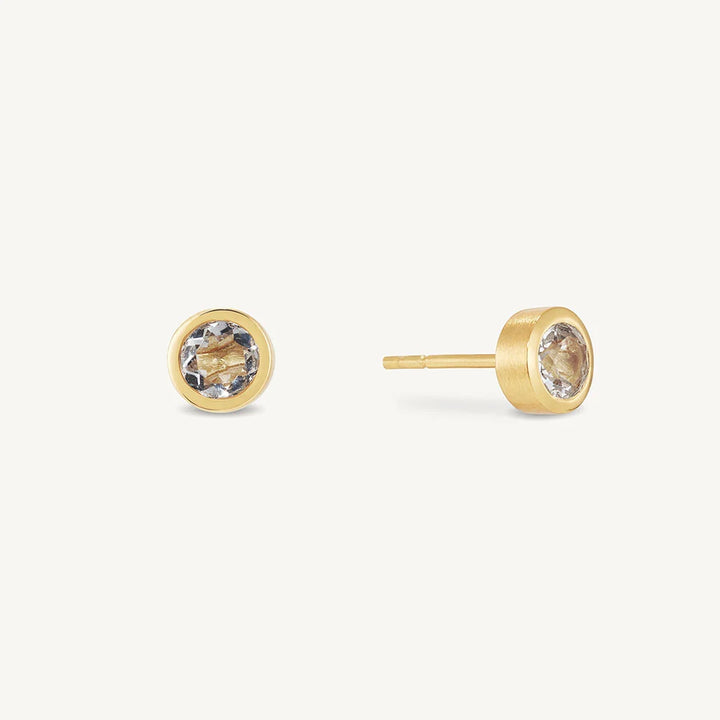 EARRINGS SIGNATURE STUDS CRYSTAL QUARTZ SMALL