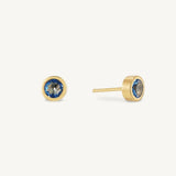 EARRINGS STUD MIDNIGHT BLUE SMALL