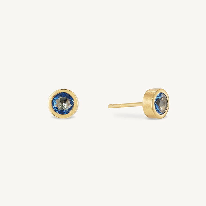 EARRINGS STUD MIDNIGHT BLUE SMALL