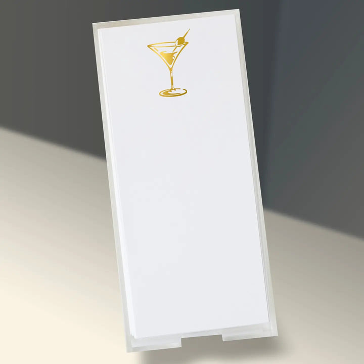 NOTEPAD BUCK GOLD FOIL MARTINI
