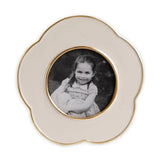 FRAME PHOTO FLORAL CREAM 4''