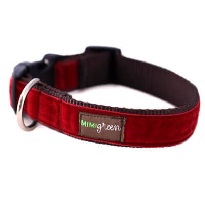 DOG COLLAR "HOLLY" VELVET