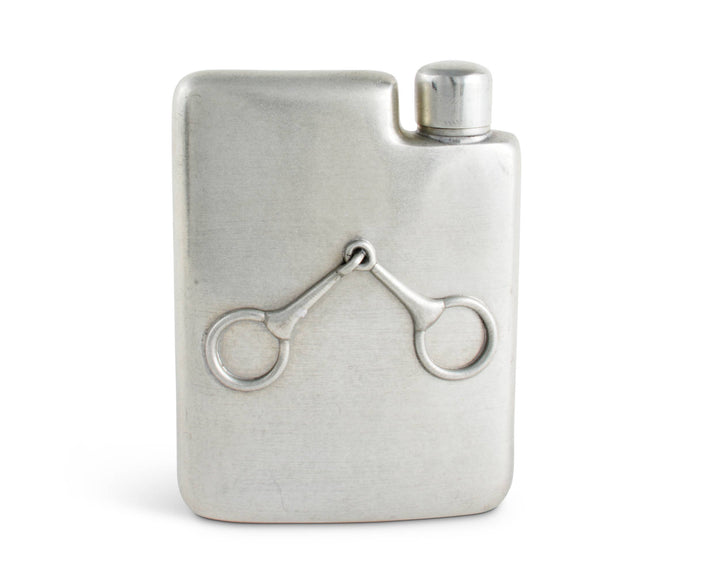 FLASK EQUESTRIAN PEWTER