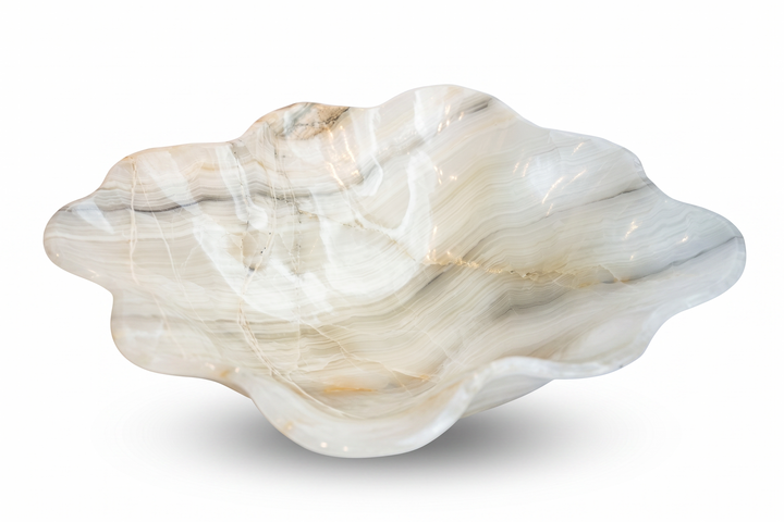 BOWL ONYX WHITE GREY 21.5L 19W 6H