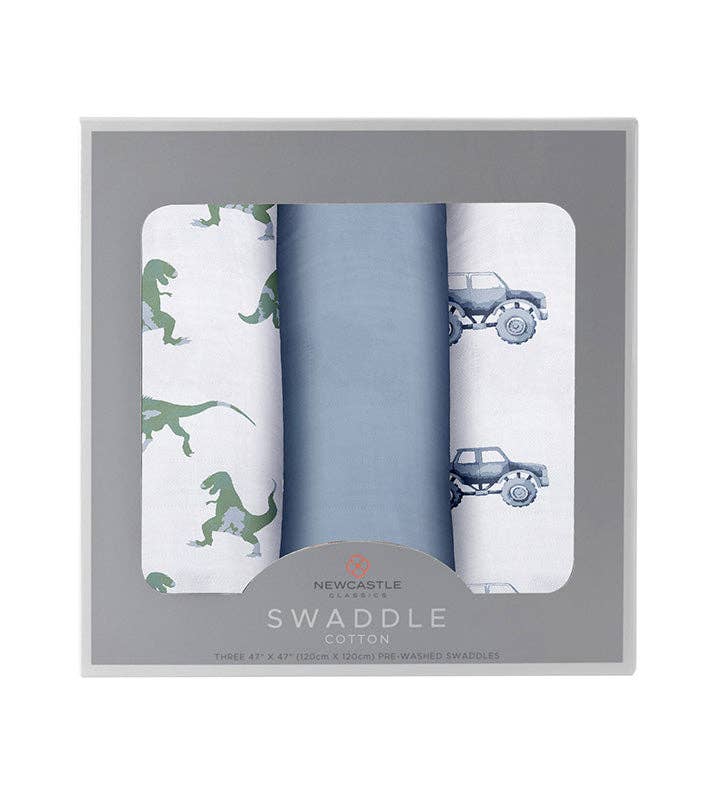 S/3 SWADDLE ROUGH TERRAIN COTTON