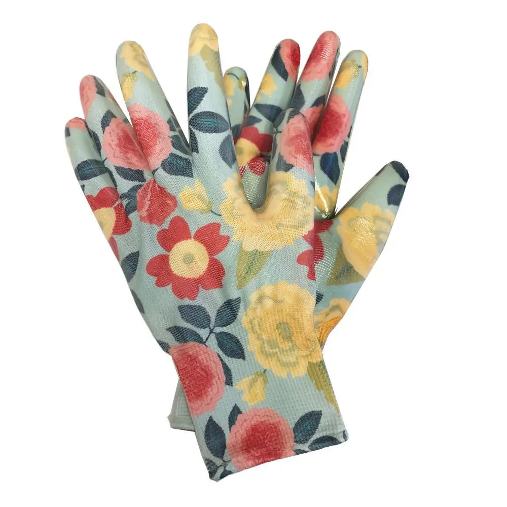 GLOVES HEIRLOOM GARDEN NITRILE MEDIUM