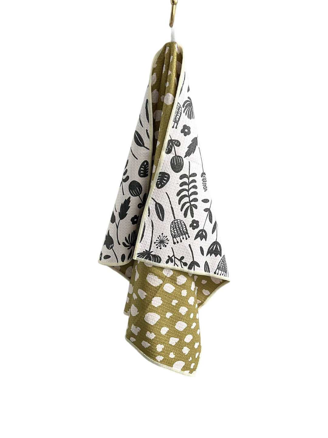 HAND TOWEL VINTAGE HIGHWAY CREAM PEA GREEN