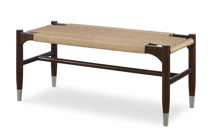 TRISTAN WOVEN BENCH - SAND