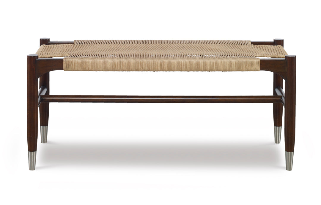 TRISTAN WOVEN BENCH - SAND
