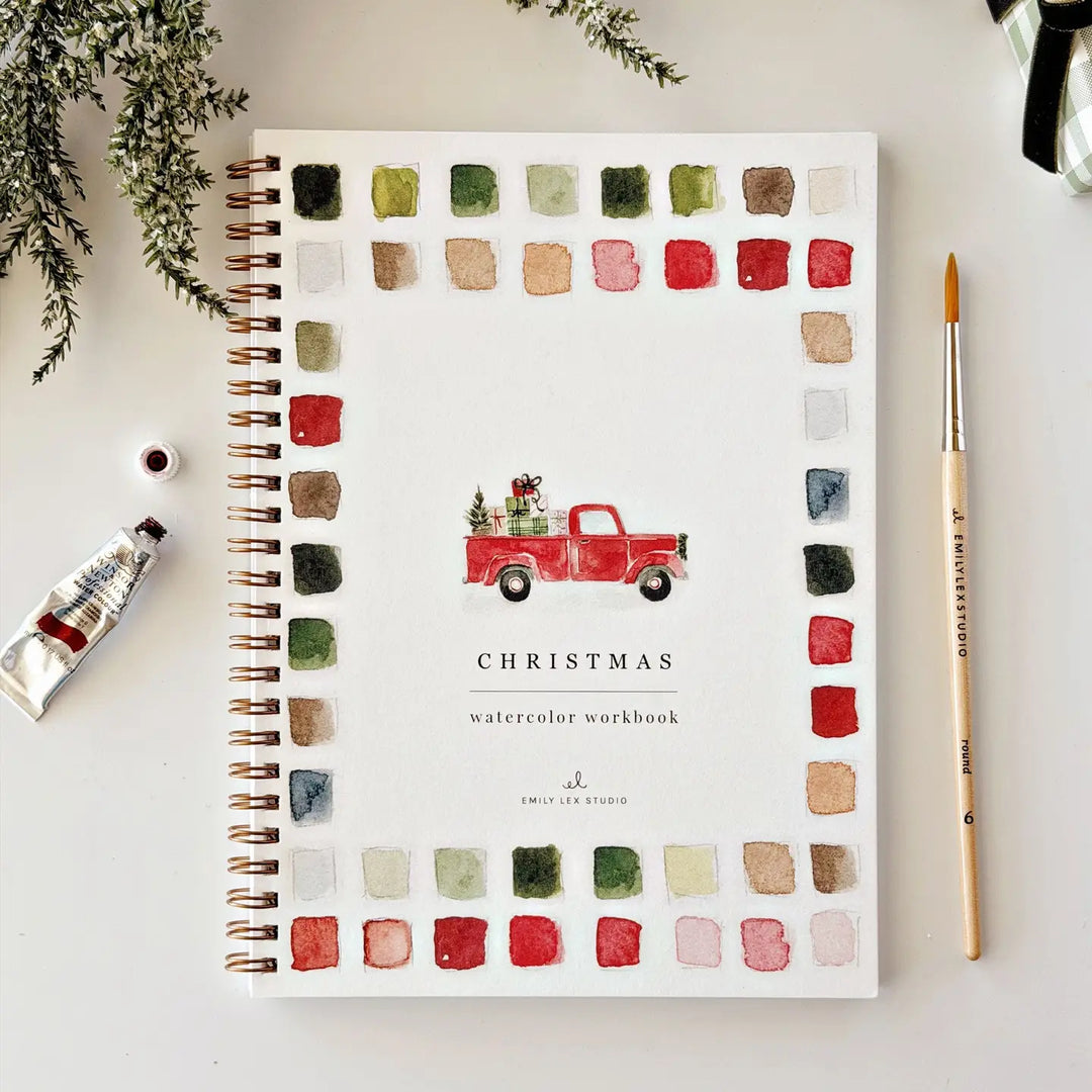 WORKBOOK WATERCOLOR CLASSIC CHRISTMAS