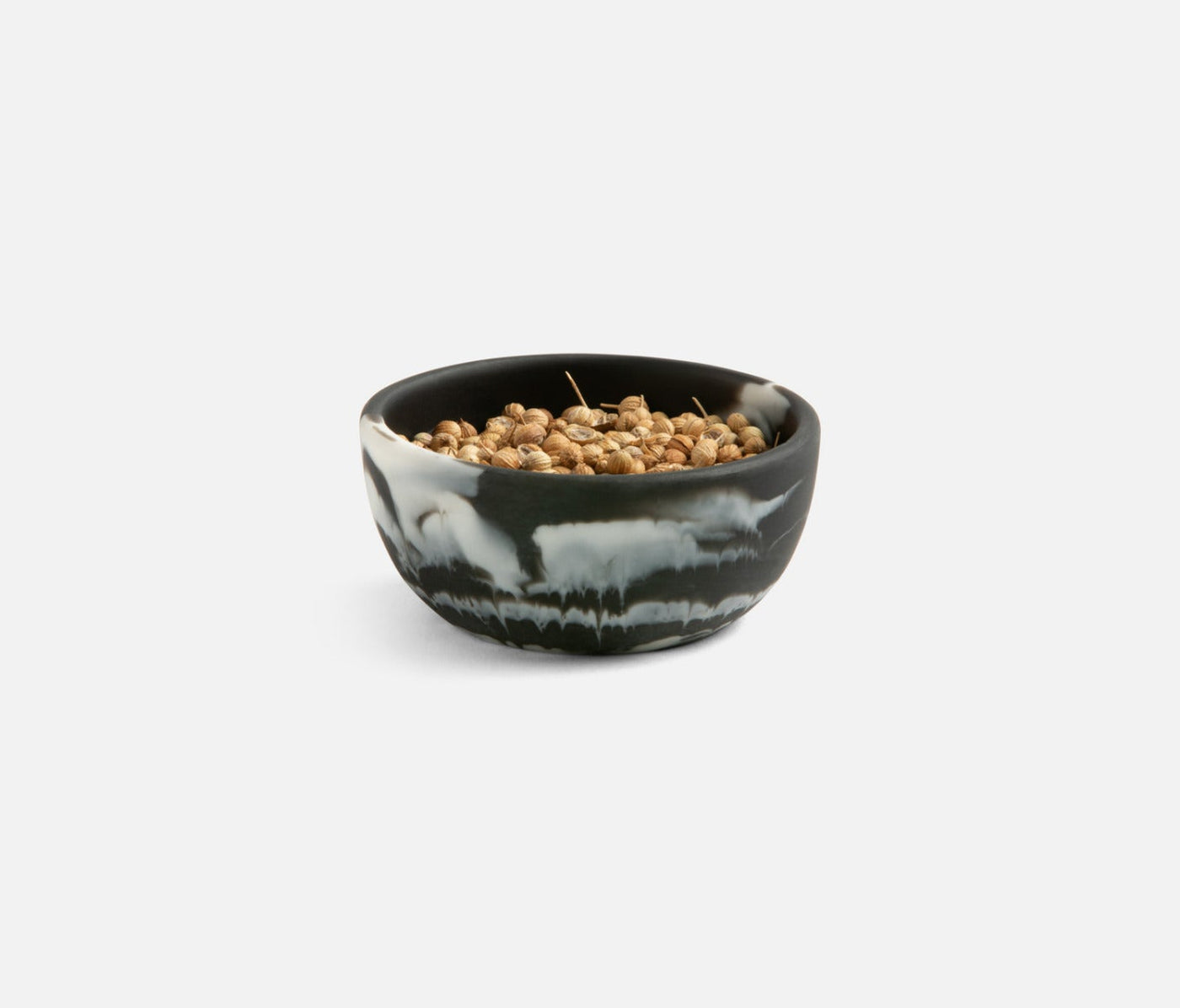 BOWL BLACK SWIRL RESIN