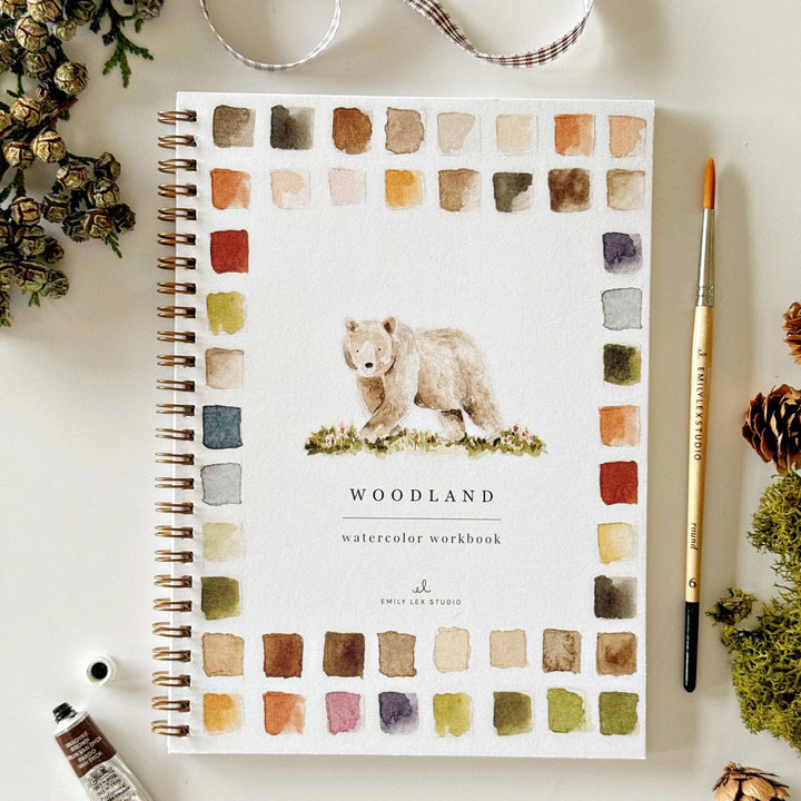 WORKBOOK WATERCOLOR WOODLAND