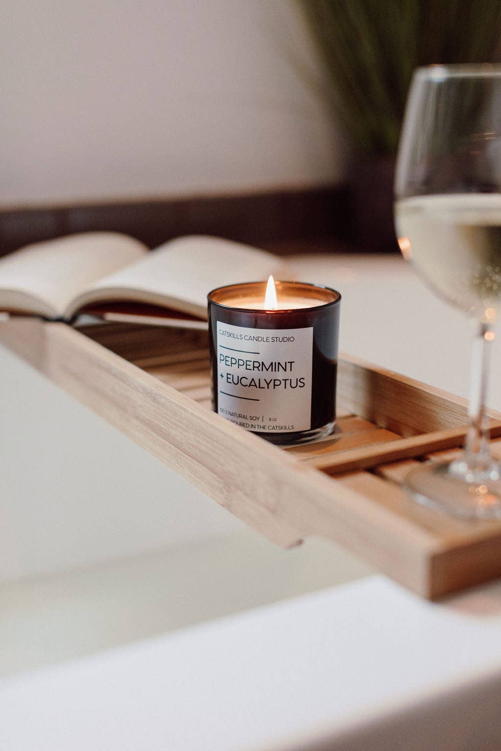 CANDLE PEPPERMINT+EUCALYPTUS