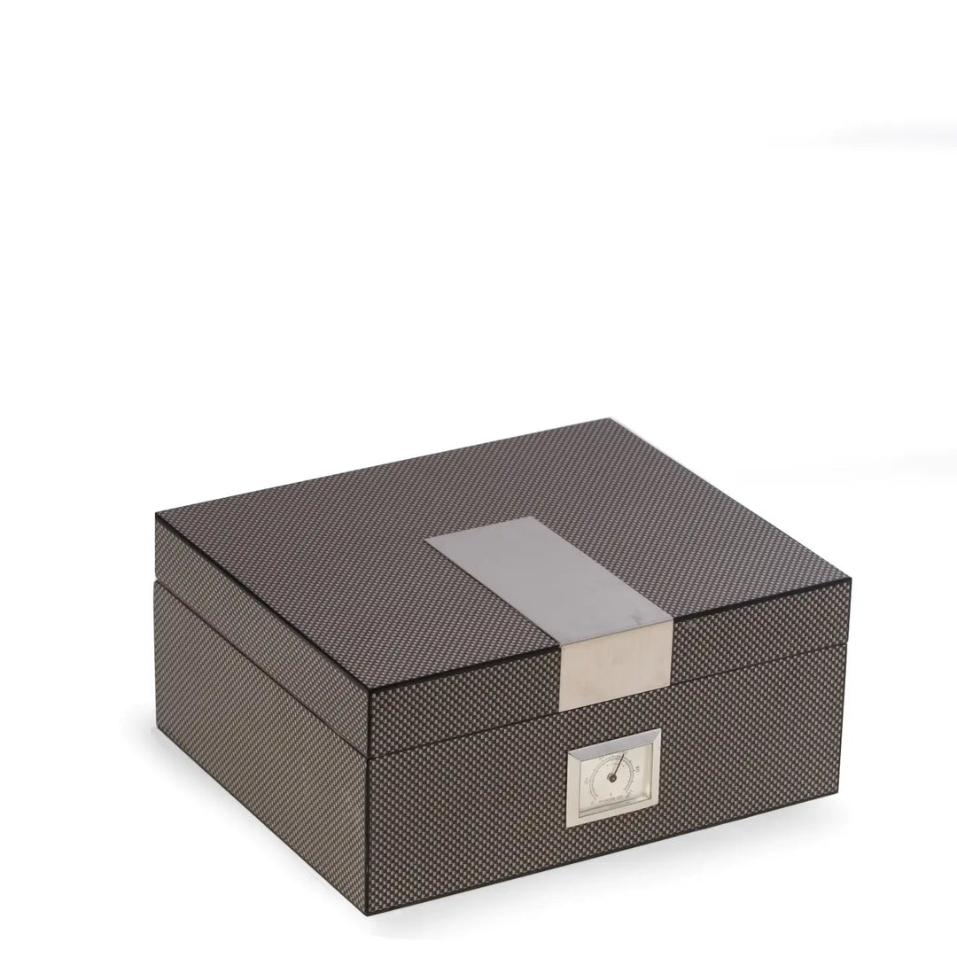 CIGAR HUMIDOR CARBON FIBER FINISH