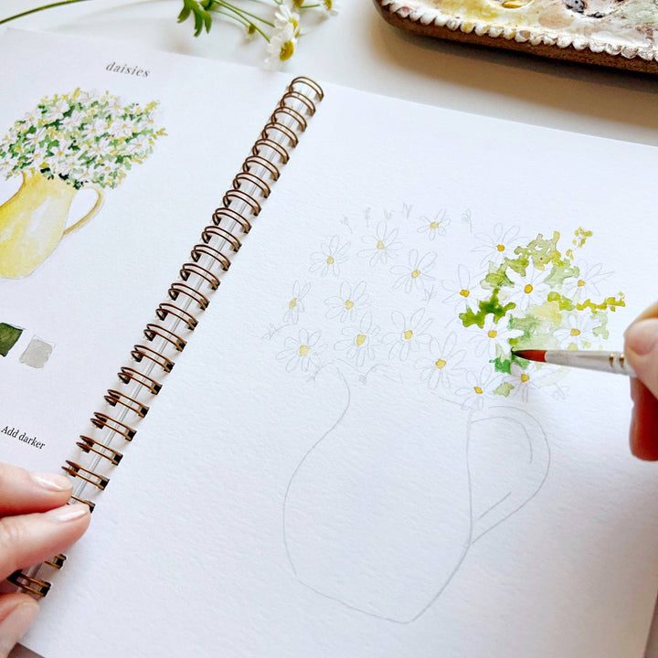 WORKBOOK WATERCOLOR FLOWERS