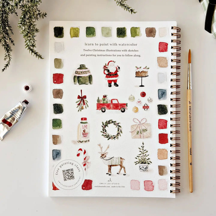 WORKBOOK WATERCOLOR CLASSIC CHRISTMAS