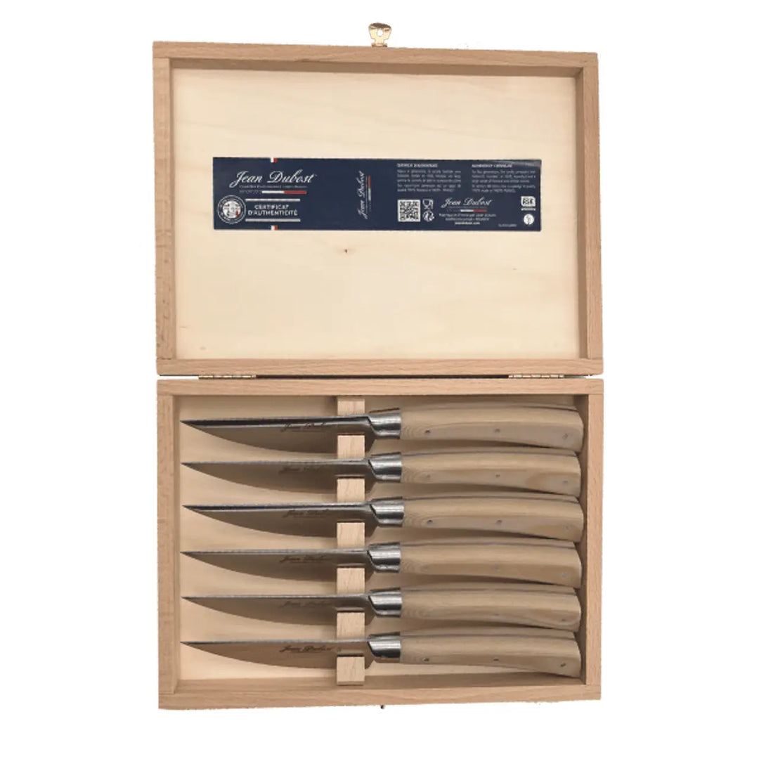 S/6 STEAK KNIVES IVORY
