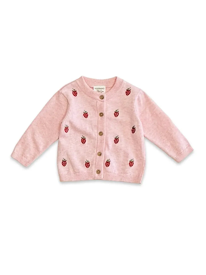 CARDIGAN STRAWBERRY PINK HEATHER