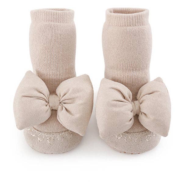 NON-SLIP MID TUBE SHOES BIG BOWS