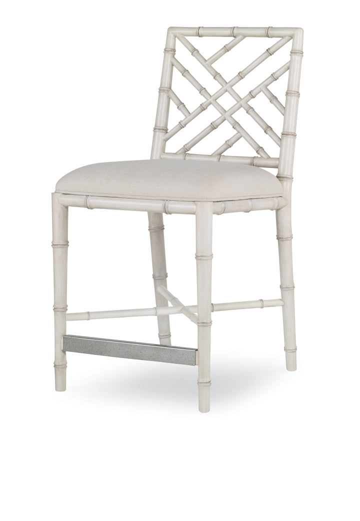 BRIGHTON COUNTER STOOL - ANTIQUE WHITE/FLAX