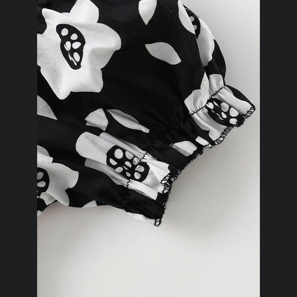 DRESS SQUARE NECK SHORT SLEEVE
