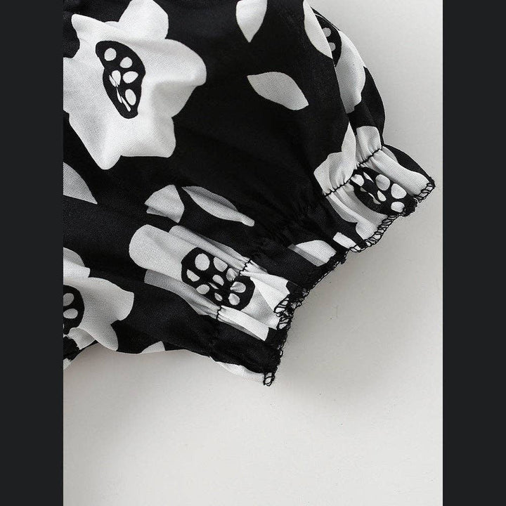 DRESS SQUARE NECK SHORT SLEEVE