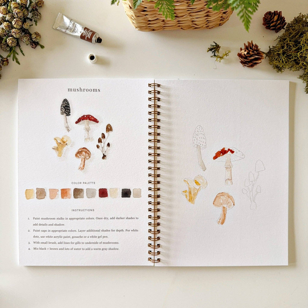 WORKBOOK WATERCOLOR WOODLAND