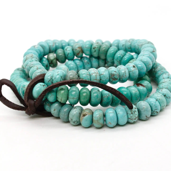 BRACELET TURQUOISE RONDELLE BEAD