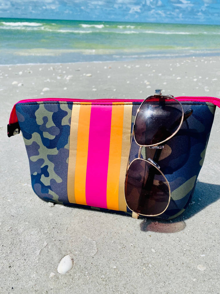 MAKEUP BAG ORANGE/PINK SMALL #78694