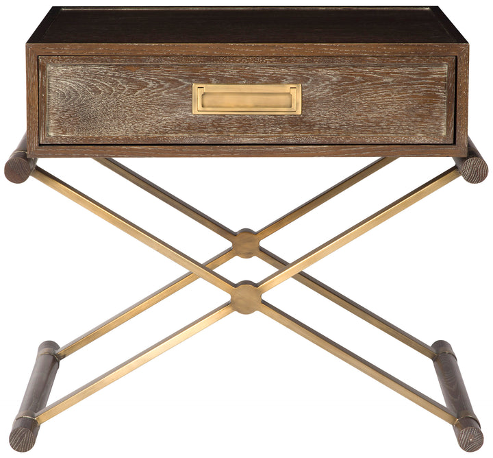 SIDE TABLE ONE DRAWER STONE WASHED #56310