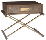 SIDE TABLE ONE DRAWER STONE WASHED