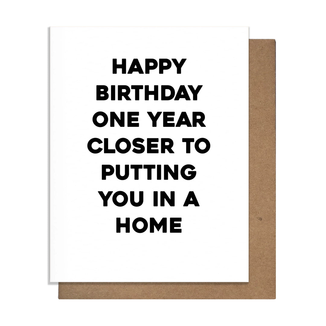 BIRTHDAY GREETING CARD "IN A HOME"
