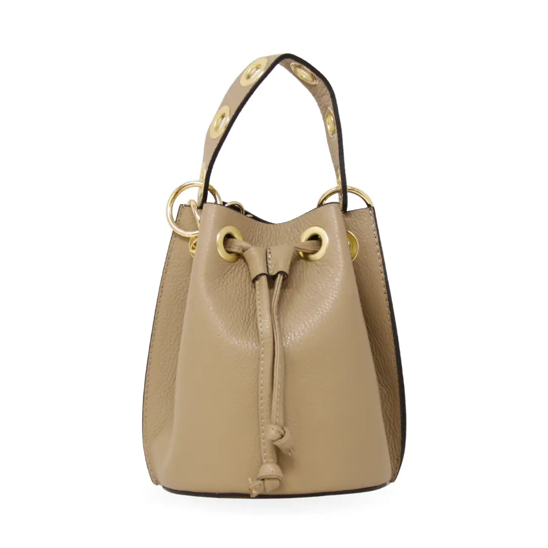 BAG BUCKET LEATHER SMALL