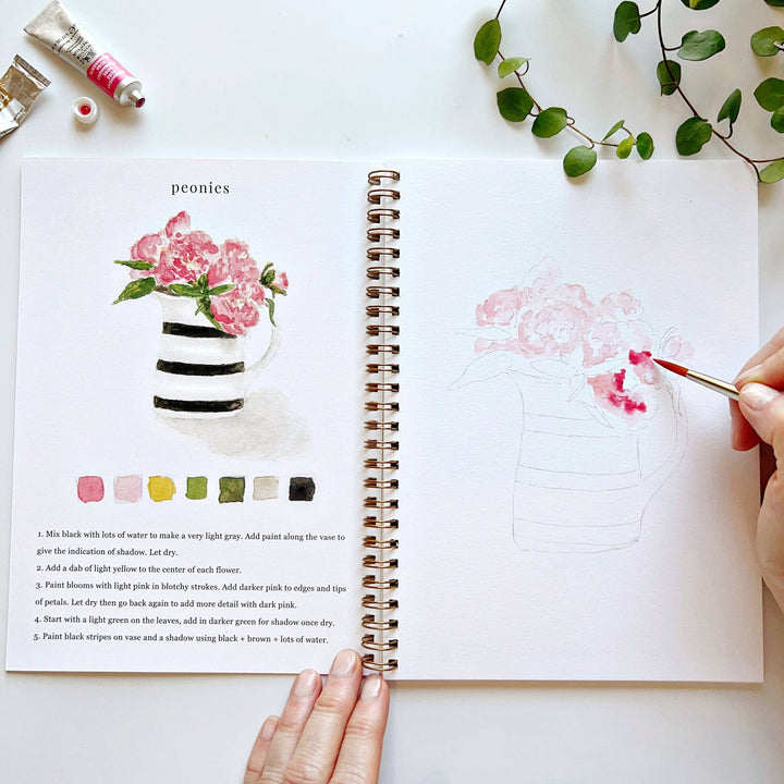 WORKBOOK WATERCOLOR BOUQUETS