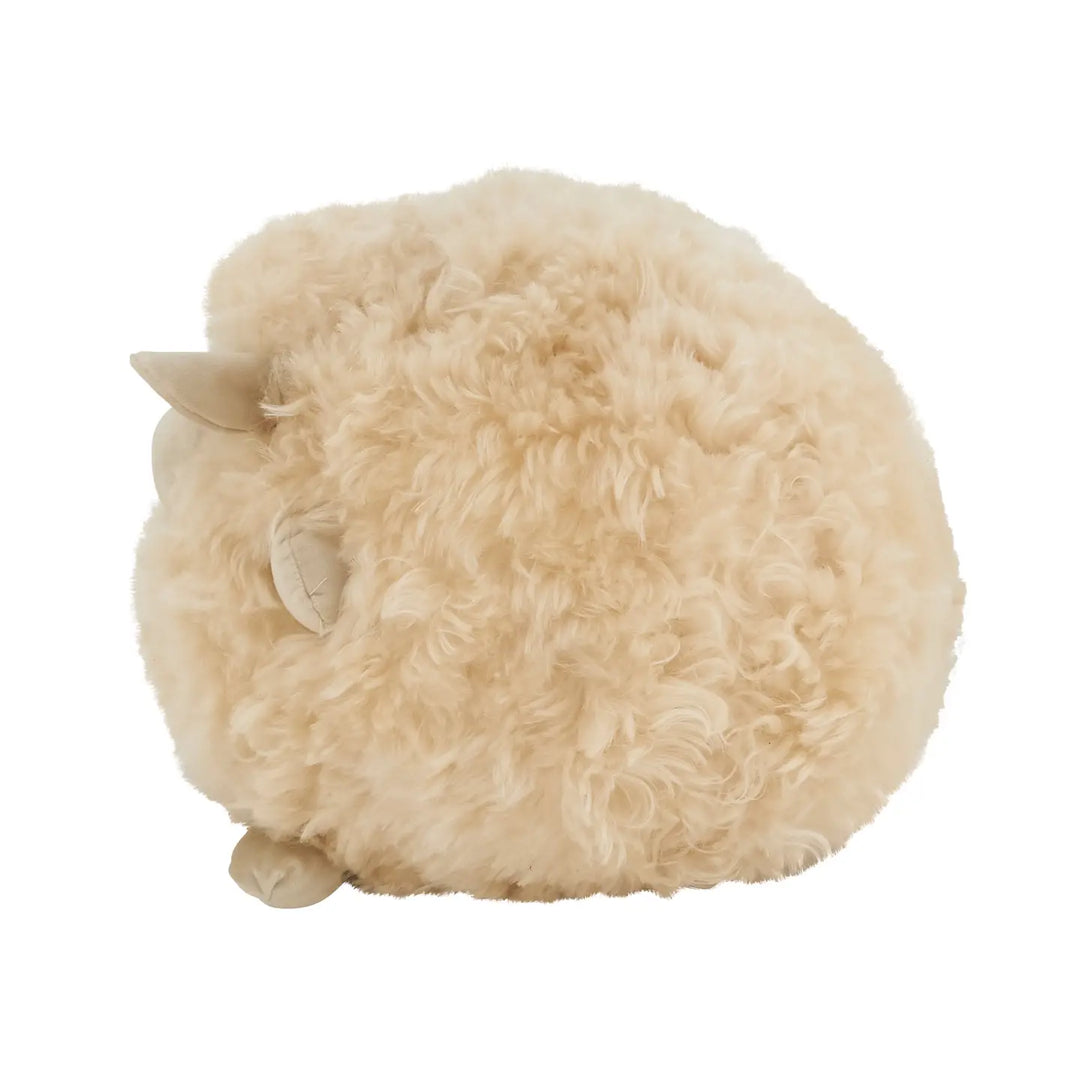 PILLOW FUR LAMB ROUND