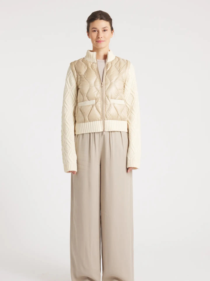 JACKET THE HYDE QUILTED DOWN WOOL CAMEL BEIGE