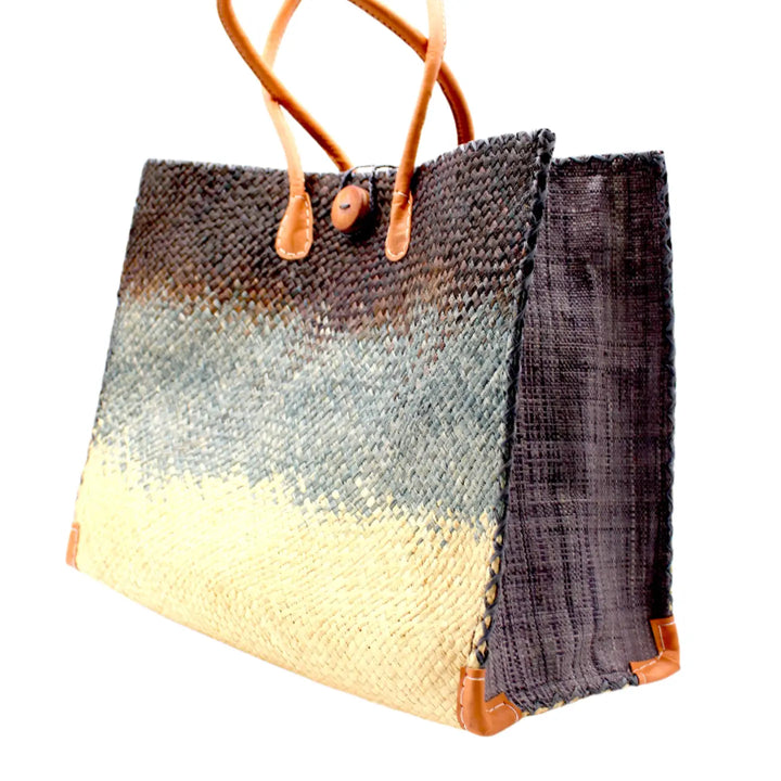 BEACH BAG STRAW OMBRE LARGE