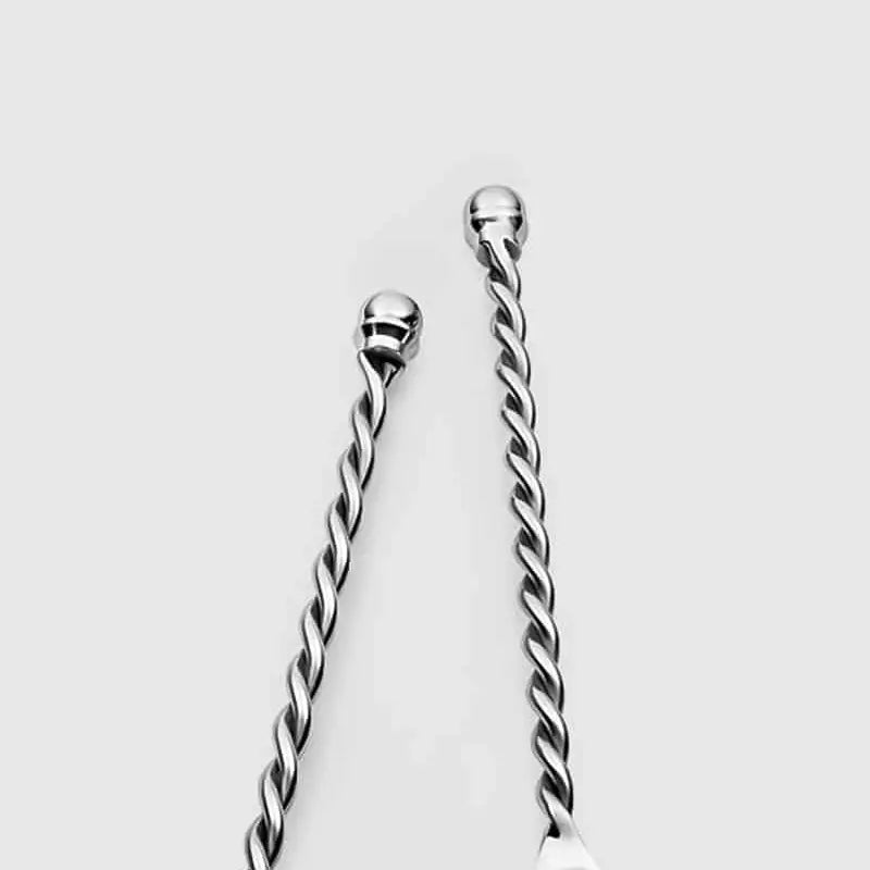 S/2 BRAIDED SPOON & FORK