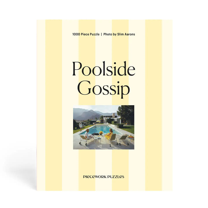 PUZZLE POOLSIDE GOSSIP SLIM AARONS COLLAB 1000 PIECE