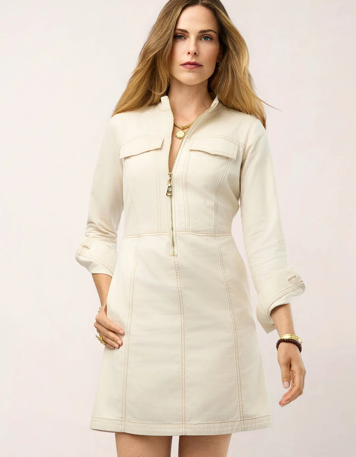 DRESS MORGAN DENIM ANTIQUE WHITE