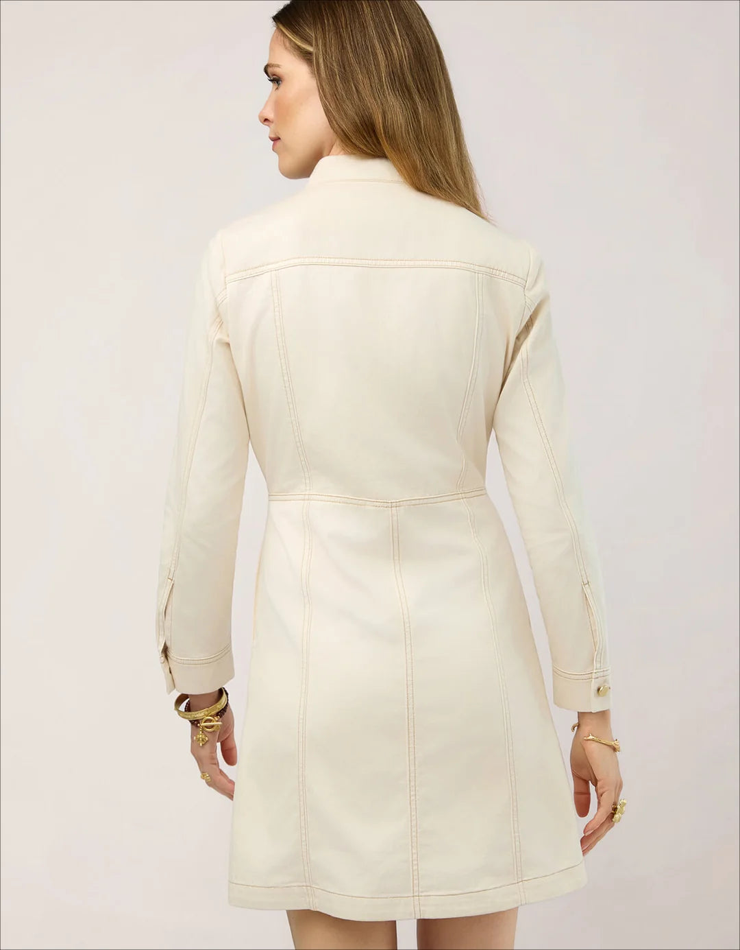 DRESS MORGAN DENIM ANTIQUE WHITE