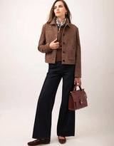 JACKET BRITTNEY SUEDE BROWN