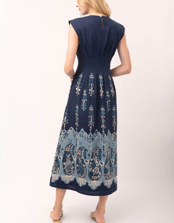DRESS MIDI CARMEN JAPONICA PAISLEY