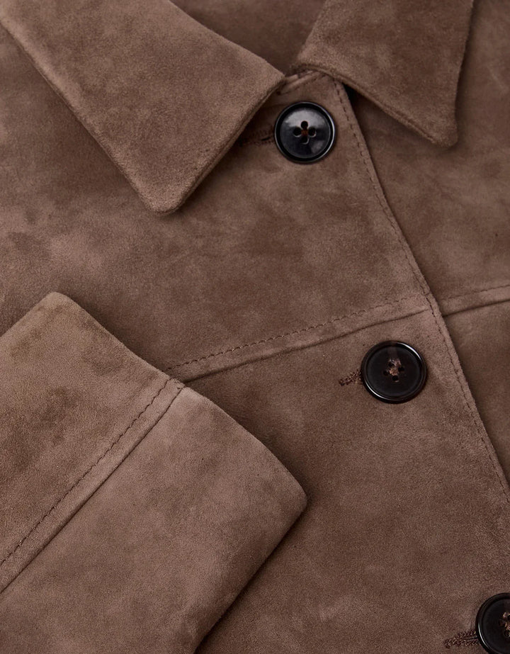 JACKET BRITTNEY SUEDE BROWN