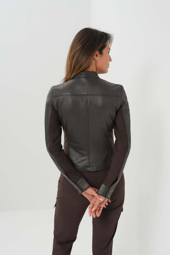 JACKET KENSINGTON LEATHER MOTO