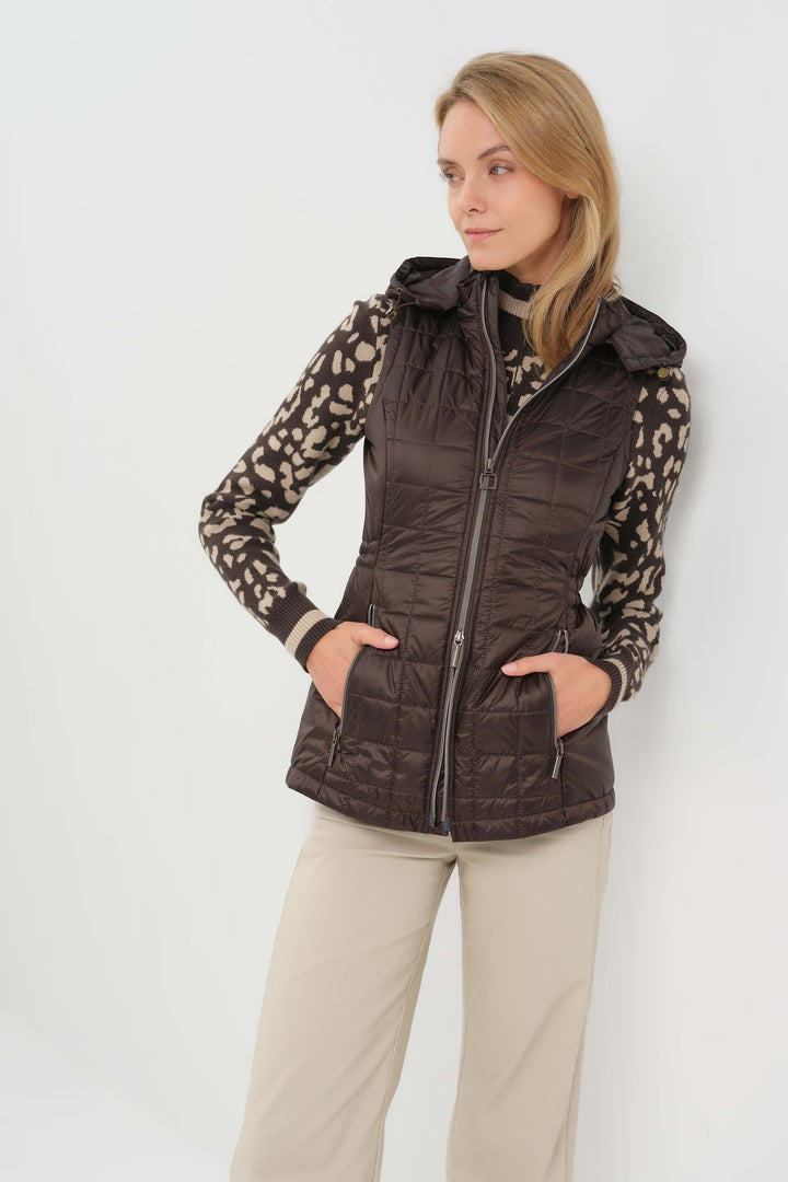VEST MONTREAL QUILTED W/HOOD