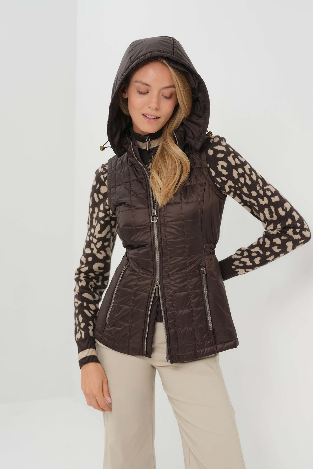 VEST MONTREAL QUILTED W/HOOD