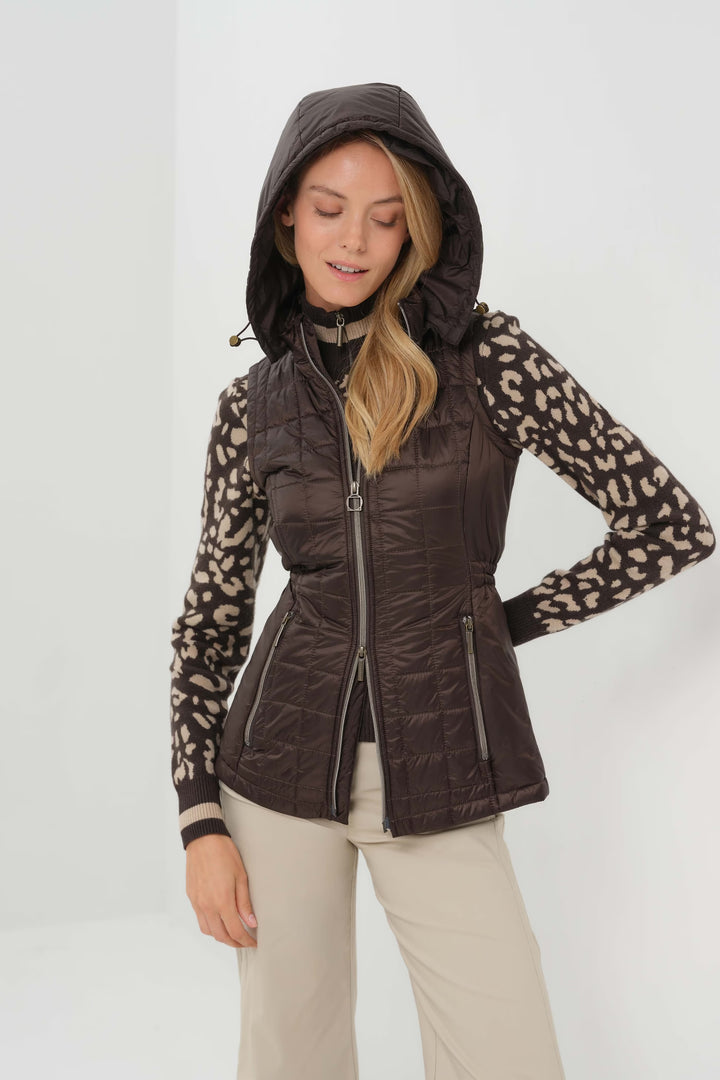 VEST MONTREAL QUILTED W/HOOD