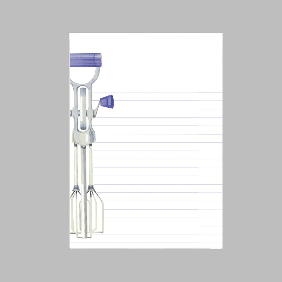 NOTEPAD VINTAGE HAND MIXER WITH TRAY